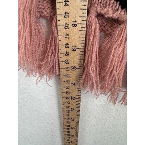 Disney x HM Girls pink Minnie Mouse fringe poncho sz 8-12 - Picture 6 of 6